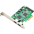 SYBA Multimedia PCI-e 2.0 to USB 3.0 and SATA 6Gbps Combo Card - PCI Express 2.0 x4 - Plug-in Card - 2 USB Port(s) - 2 SATA Port(s) - 2 USB 3.0 Port(s)