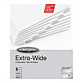 Wilson Jones® Extra-Wide™ Insertable Indexes, 8-Tab, Clear