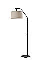 Adesso® Simplee Max Floor Lamp, 66"H, Oatmeal Shade/Black Base 1 thumbnail image