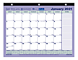 Brownline® Classic Monthly Desk Pad Calendar, 11" x 8-1/2", January to December 2021, C181721