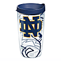 Tervis Genuine NCAA Tumbler With Lid, Notre Dame Fighting Irish, 16 Oz, Clear 1 thumbnail image