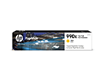 HP 990X PageWide High-Yield Yellow Ink Cartridge, M0J97AN