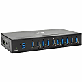 Eaton Tripp Lite series 10-Port Industrial-Grade USB 3.0 SuperSpeed Hub - 20 kV ESD Immunity, Iron Housing, Mountable - U360010IND 1 thumbnail image