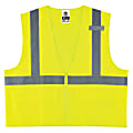 Ergodyne GloWear Safety Vest, Standard Solid, Type-R Class 2, 4X/5X, Lime, 8225Z 1 thumbnail image