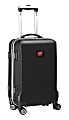 Denco Sports Luggage Rolling Carry-On Hard Case, 20" x 9" x 13 1/2", Black, Wisconsin Badgers