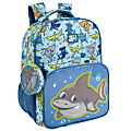 Up We Go Backpack With Coin Pocket, Shark