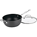 Cuisinart 4 Qt Chef's Pan w/Helper Handle & Cover - 4 quart Chef's Pan, Lid - Titanium, Stainless Steel Handle, Aluminum - Oven Safe