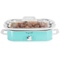 MegaChef 3.5-Quart Casserole Slow Cooker With 3 Temperature Settings, Turquoise 1 thumbnail image