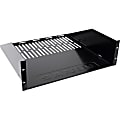Sanus Component Series AV Rack Shelf - 3RU Vented Rack Shelf - Black -  - CASH23B1 1 thumbnail image