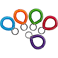MMF Wrist Coil Key Rings - Plastic - 10 / Box - Assorted