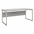 Bush® Business Furniture Hybrid 72"W x 36"D Computer Table Desk With Metal Legs, Platinum Gray, Standard Delivery 1 thumbnail image