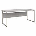 Bush® Business Furniture Hybrid 72"W x 36"D Computer Table Desk With Metal Legs, Platinum Gray, Standard Delivery