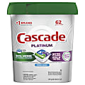 Cascade® Platinum ActionPacs Dishwasher Detergent Pods, Fresh, Pack Of 62 Pods 1 thumbnail image