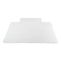 Deflecto SuperMat+ PVC Anti-Microbial Chair Mat For Medium Pile Carpets Up To 1/2" Thick, 36" x 48", Clear