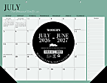 2026-2027 Willow Creek Press Academic Monthly Desk Pad Calendar, 17" x 22", Modern, July To June, Total Qty 1 1 thumbnail image