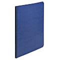 ACCO® Pressboard Report Cover With Fastener, Side Bound, 8 1/2" x 11", 60% Recycled, Dark Blue 1 thumbnail image