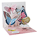 Up With Paper Everyday Pop-Up Greeting Card, 5-1/4" x 5-1/4", Watercolor Butterflies 1 thumbnail image
