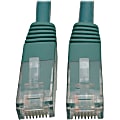 Tripp Lite 2ft Cat6 Gigabit Molded Patch Cable RJ45 M/M 550MHz 24 AWG Green - 128 MB/s - 2 ft - Green 1 thumbnail image