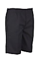 Royal Park Unisex Uniform, Flat Front Pull-On Shorts, XX-Small, Black