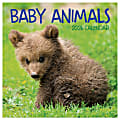 2026 TF Publishing Animals Mini Monthly Wall Calendar, 7" x 7", Baby Animals, January To December 1 thumbnail image