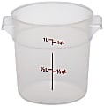 Cambro Translucent Round Food Storage Containers, 1 Qt, Pack Of 12 Containers