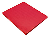 Wilson Jones® PRESSTEX® Side-Bound Grip Binder, 8 1/2" x 11", 60% Recycled, Executive Red