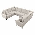 Bush® Furniture Coventry 113"W U-Shaped Sectional Couch, Light Beige, Standard Delivery 1 thumbnail image