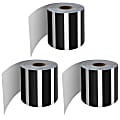 Carson-Dellosa Education Rolled Straight Border, Black And White Vertical Stripes, 65’ Per Roll, Pack Of 3 Rolls 1 thumbnail image
