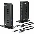 Plugable USB 3.0 and USB-C Universal Laptop Docking Station for Windows and Mac - (Dual Video HDMI, Gigabit Ethernet, Audio, 6 USB Ports) 1 thumbnail image