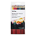 Brea Reese Watercolor Pencils, Medium Point, Jewel-Toned Colors, Pack Of 12 Pencils
