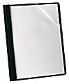 Oxford™ Deluxe Clear Report Cover With 3-Prong Fasteners, 35% Recycled, Black 1 thumbnail image