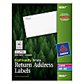 Avery® Easy Peel® EcoFriendly Permanent Inkjet/Laser Return Address Labels, 48267, 1/2" x 1 3/4", 100% Recycled, White, Pack Of 2,000 1 thumbnail image