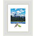 Amanti Art Rectangular Narrow Picture Frame, 15” x 18" With Mat, Flair Soft White 1 thumbnail image