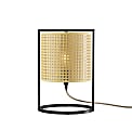 Adesso® Fern Table Lantern, 14-1/4"H, Natural Shade/Antique Bronze Base 1 thumbnail image