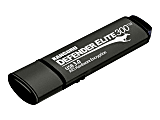 Kanguru Encrypted Defender Elite300 - USB flash drive - encrypted - 32 GB - USB 3.2 Gen 1 - FIPS 140-2 Level 2 - black - TAA Compliant 1 thumbnail image