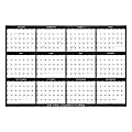 2025 SwiftGlimpse Daily/Yearly Wall Calendar, 24" x 36", Chalkboard, January 2025 To December 2025, SG 2025 CHALK