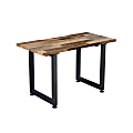 Vari Table Desk, 48" x 24", Reclaimed Wood/Slate