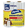 Charmin Essentials Strong 2-Ply Toilet Paper Rolls, 10” x 5-1/4”, White, 429 Sheets Per Roll, Pack Of 6 Rolls