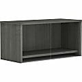 Lorell® Essentials Series Wall-Mount Hutch, 17"H x 36"W x 15"D, Weathered Charcoal 1 thumbnail image