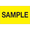Tape Logic® Preprinted Special Handling Labels, DL1157, Sample, Rectangle, 3" x 5", Fluorescent Yellow, Roll Of 500