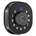 GeekTale F502 Smart Fingerprint And Touch Panel Dead Bolt, 5.12"H x 2.6"W x 1.97"D, Matte Black 1 thumbnail image