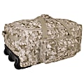 Mercury Tactical Gear Mini Monster Fabric Rolling Deployment Bag, 13"H x 31"W x 16"D, Digital Desert Camo