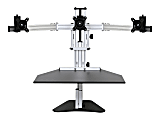 Ergo Desktop Kangaroo Tri-Elite - Stand - for 3 LCD displays / keyboard / mouse - cherry - desktop 1 thumbnail image