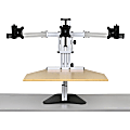 ERGO DESKTOP Kangaroo Tri-Elite Sit and Stand Workstation, Maple, Fully Assembled - 30 lb Load Capacity - 24" Height x 26" Width - Steel - Maple 1 thumbnail image
