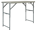 Office Star™ Work Smart Height-Adjustable Fold-In-Half Resin Multi-Purpose Table, 35-1/2"H x 48"W x 24"D