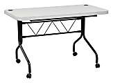 Office Star™ Work Smart Resin Multi-Purpose Flip Table With Locking Casters, 29-1/4"H x 47-3/4"W x 24"D 1 thumbnail image