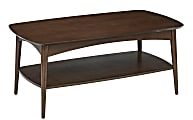 Office Star™ Copenhagen Rectangular Coffee Table, 18-1/4”H x 42”W x 23”D, Walnut
