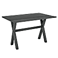 Office Star™ McKayla Flip Top Table, 30-3/16”H x 47-3/4”W x 32”D, Distressed Gray 1 thumbnail image