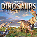 2024 TF Publishing Animal Monthly Wall Calendar, 12” x 12”, Dinosaurs, January To December