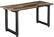 Vari Ergo Electric 60”W Adjustable Height Standing Desk, Brown/Slate 1 thumbnail image